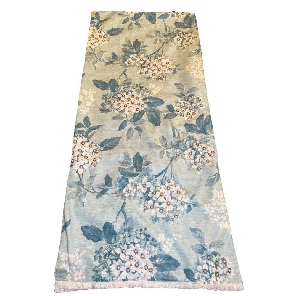 Cynthia Rowley Table Runner Be Floral Pearl Accents Approximately 73”x 15.5”